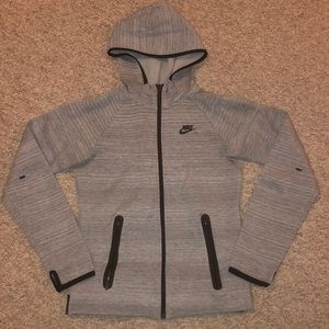 Nike Sportwear Gray Tech Fleece Full Zip Hoodie